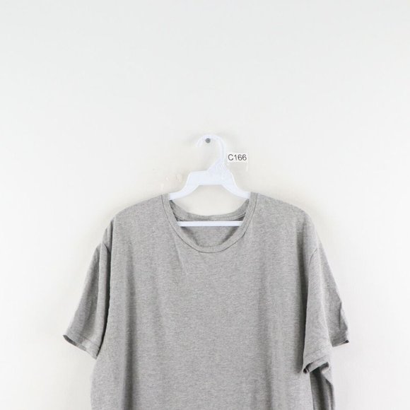 Vtg Streetwear Blank Distressed Short Sleeve Shirt - Picture 2 of 7